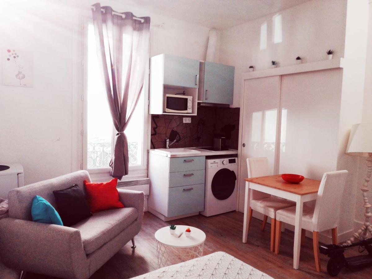 Studio Situe Dans Un Quartier Calme Et Residentiel A Montrouge A Seulement 2 Minutes Du Metro Exterior foto